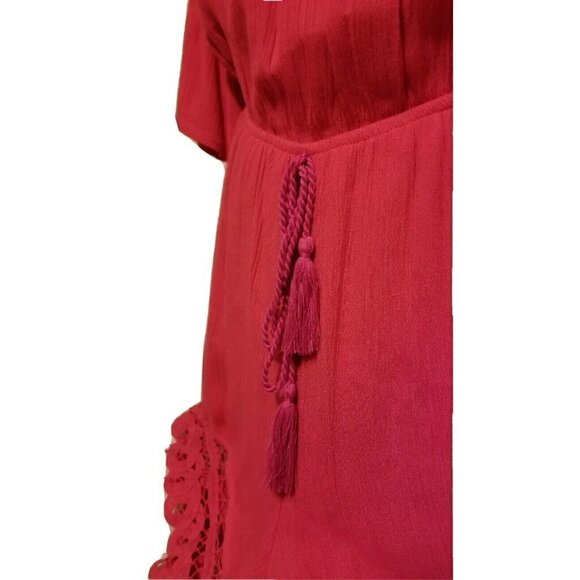 Altar'd State Pink Romper Bohemian Wide Bell Sleeves NWT Size S - Picture 5 of 9